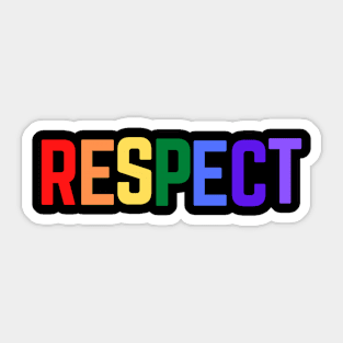 RESPECT Rainbow Sticker